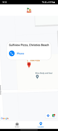 Android application Gulfview Pizza screenshort