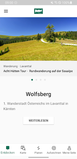 Android application Wanderstadt Wolfsberg screenshort