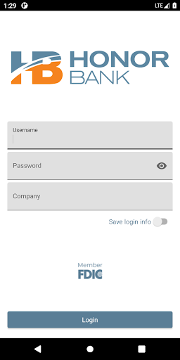 Android application Honor Bank Remote Deposit screenshort