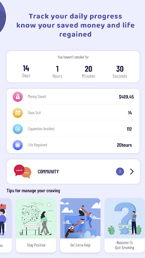 Screenshot of No Smoking, Stop Cravings