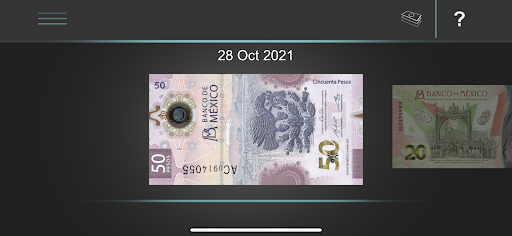 Android application BilletesMx screenshort