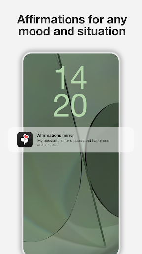 Android application Daily affirmations mirror screenshort
