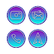 Tango Blue Purple Icon Pack - Androidアプリ