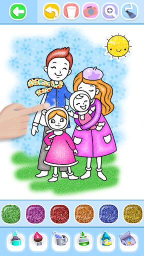 Happy Family Coloring Book