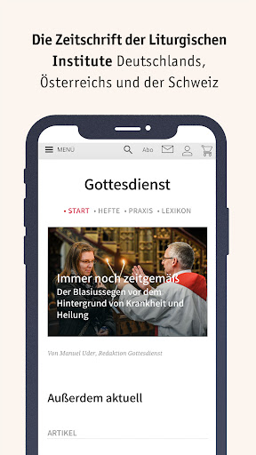 Android application Gottesdienst screenshort