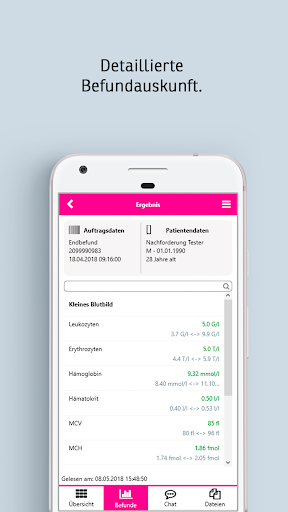 Labor Koblenz - LabApp Screen 3