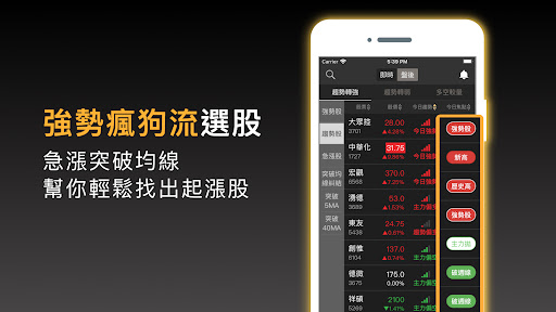 股市起漲K線 - 幫你找到強勢飆漲的瘋狗流股票