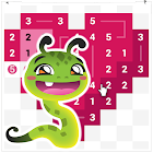 Worms - Linkapix Picture Path Number Puzzle 1.14.82