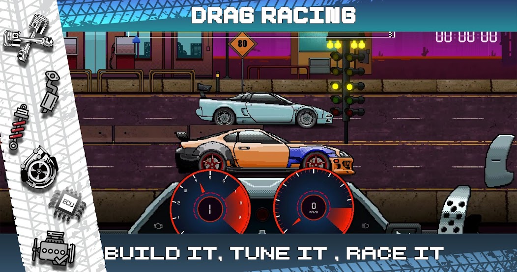 Pixel X Racer 3.2.53 APK + Mod (Unlimited money) for Android