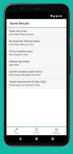 RunDEX Screen 3