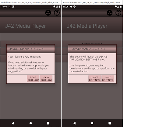 J42 Media Player - Bird Sounds Screen 3