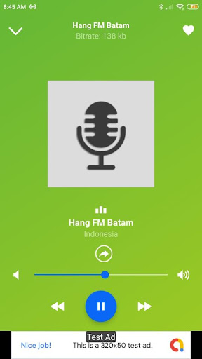 Android application FM radio hang fm batam App ID screenshort