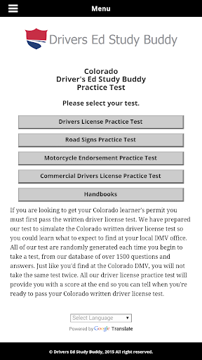 Colorado Driver License Test