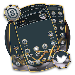 Icon image 3D Metallic Ball Theme