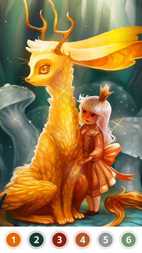 Myth & Fairy Color by Number Screen 3