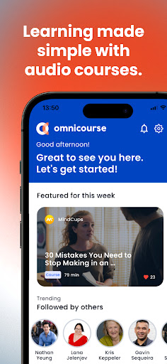 Android application Omnicourse — Audible Learning screenshort