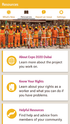 Android application Expo Worker Connect screenshort