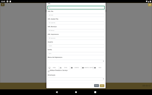 Android application Gestor de Atendimentos screenshort