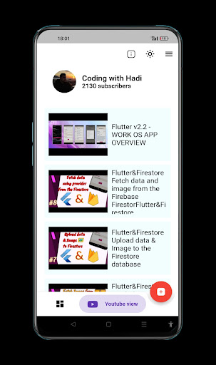 Android application Flutter assistant - with code screenshort