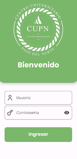 Android application Alumnos CUPN screenshort