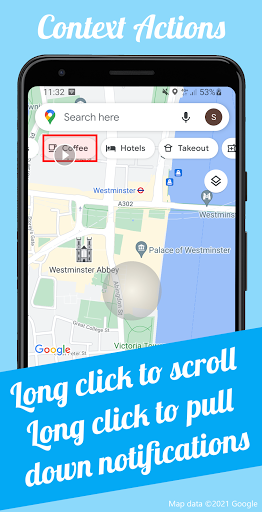 Screenshot of Smart Cursor: One-handed mode