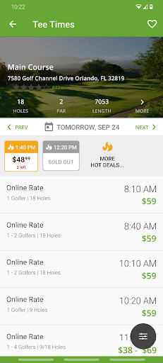 Android application Glade Valley Golf Club screenshort