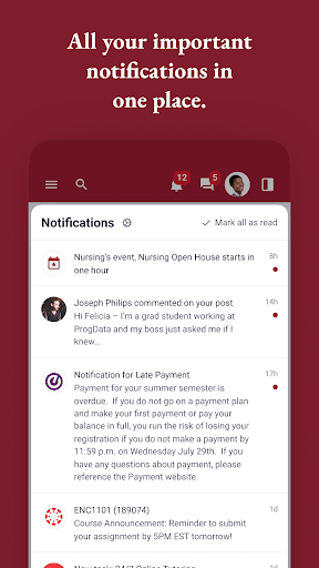 myBYUH Screen 2