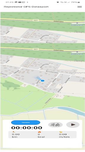 Android application Rejestrator GPS screenshort