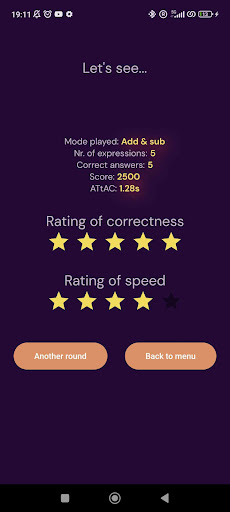 MathWarmer Screen 3