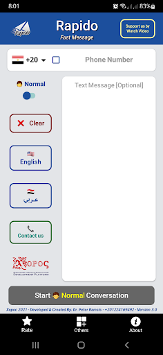 Android application Rapido - Fast Message screenshort