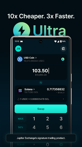 Screenshot of Jupiter Mobile - Solana Wallet