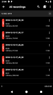 ASR MP3 Sound recorder Screenshot
