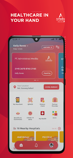 Android application MyAdMedika screenshort