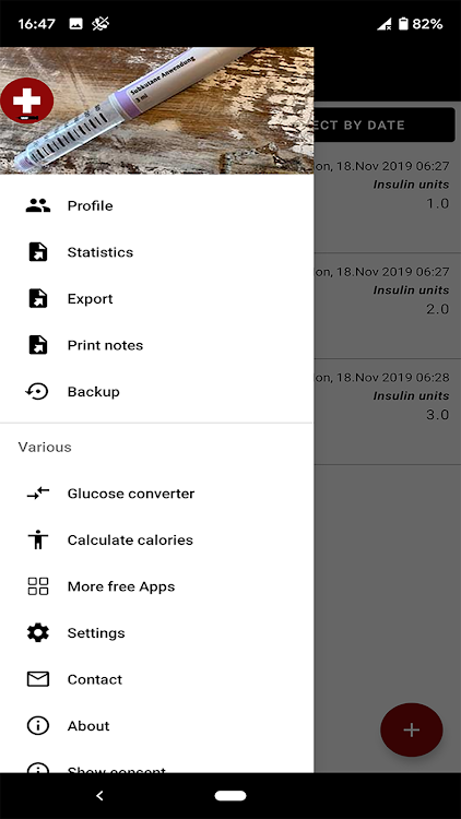 Blood sugar diary App - 2.0 - (Android)