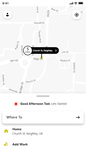 1st Choice Taxis Screen 2