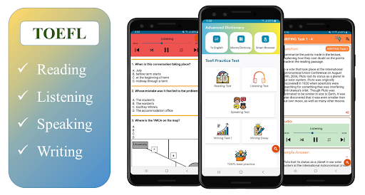 Android application TOEFL Practice Test screenshort
