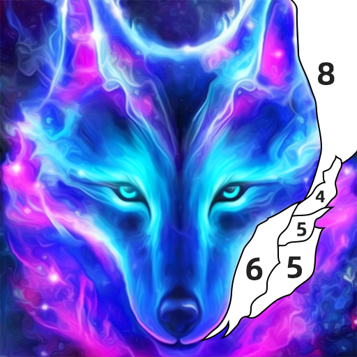 Wolf Coloring Book Color Game