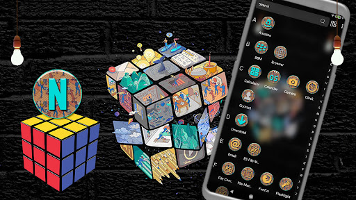 Rubiks Cube Puzzle Theme Screen 3