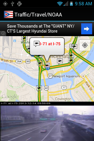 Android application Ohio Traffic Cameras screenshort