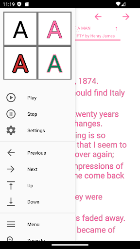 Android application zBook: The Diary of a Man of screenshort