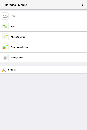 Android application Sharpdesk Mobile screenshort