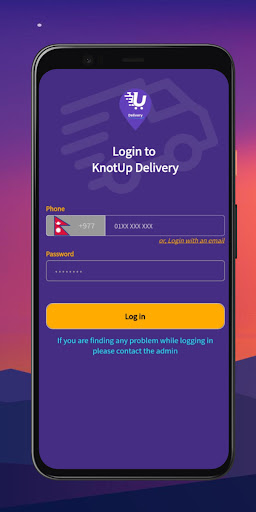 KnotUp Delivery Screen 2