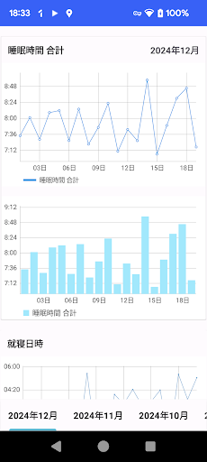 睡眠時間 記録帳 Screen 3