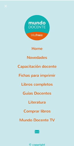Android application Mundo Docente screenshort