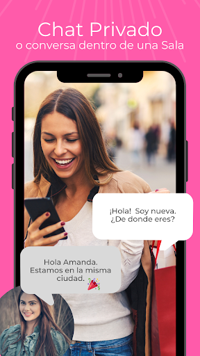 Android application Chat PV - Lesbianas screenshort