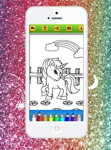 Pixeame Unicorn Coloring Book