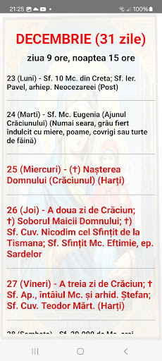 Calendar Ortodox 2024 Screen 2