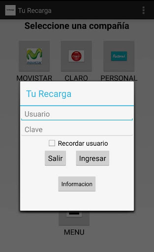 TuRecarga Punto de Venta Screen 2