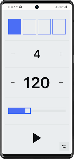 Android application Good Enough Metronome screenshort