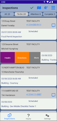 FastTrackGov Inspections Screen 3